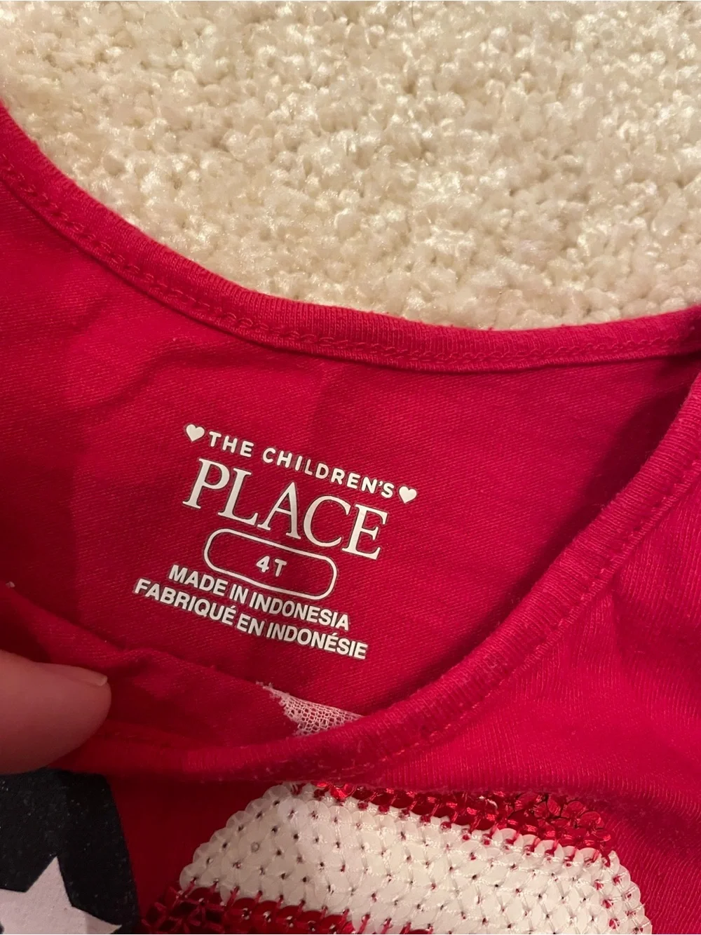 The Childrens Place sleeveless red